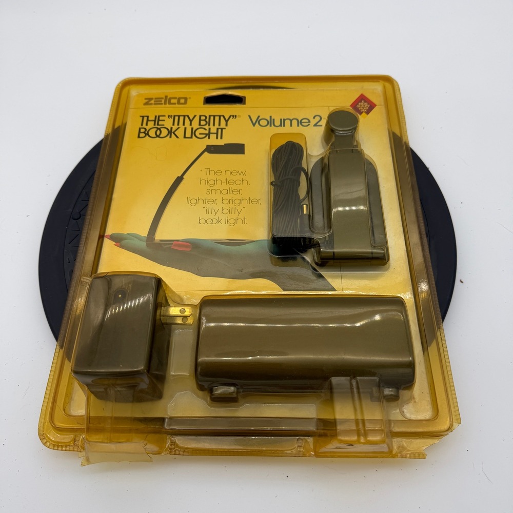 Vintage Zelco The Itty Bitty Book Light Volume 2 Green Battery AC Adapter 227706